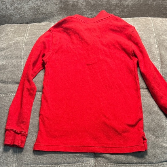 Polo by Ralph Lauren Men's Red Half-Zip Sweater - Picture 5 of 7